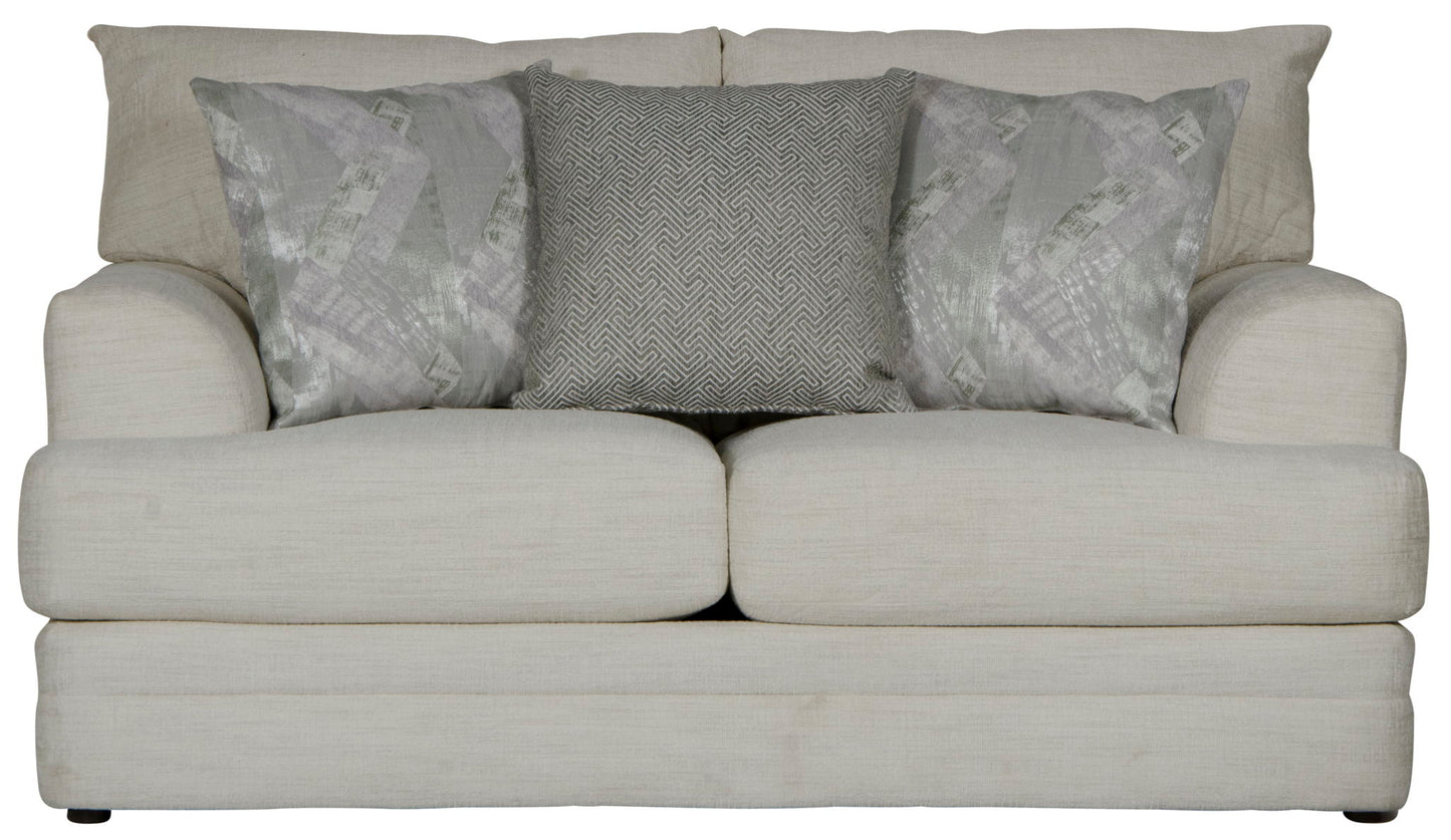 Zeller - Loveseat - Cream - Hornell Furniture Outlet