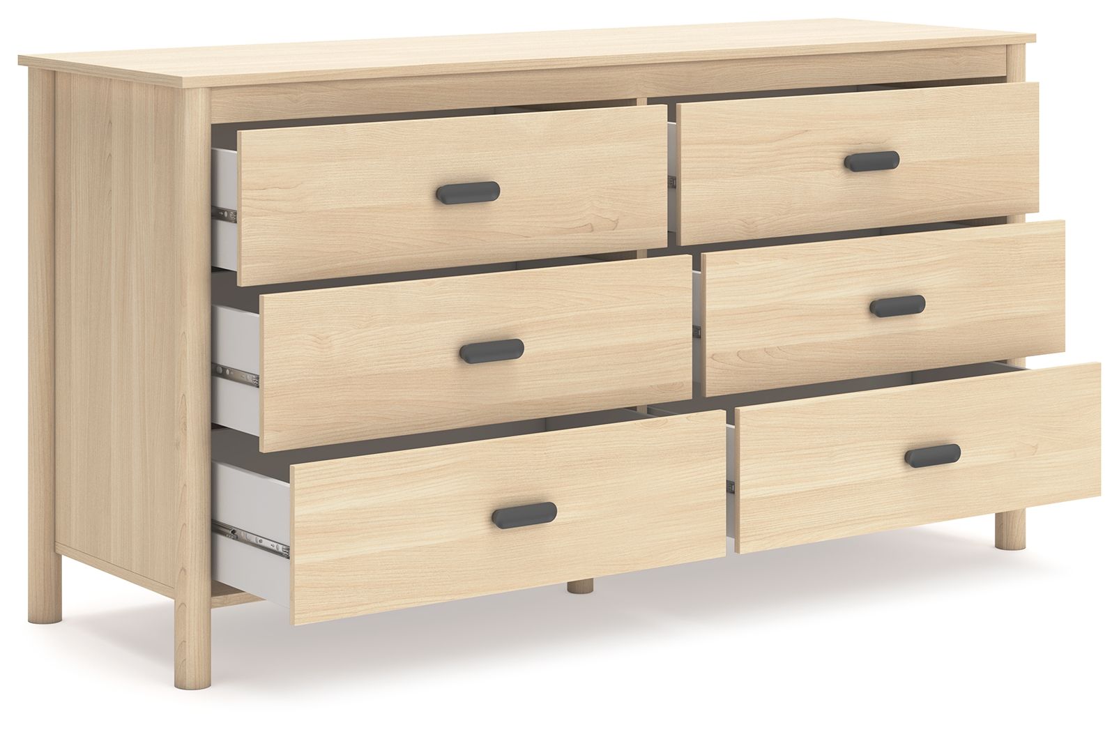 Cabinella - Tan - Six Drawer Dresser - Hornell Furniture Outlet