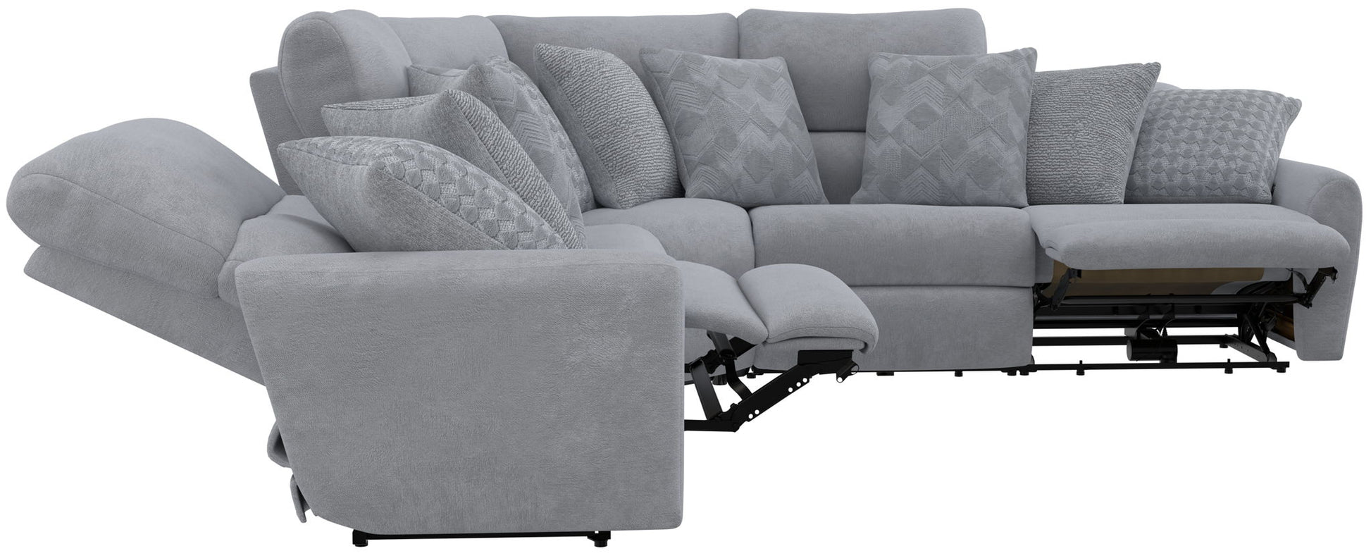 Majesty - Deep Seating Power Reclining Sectional - Hornell Furniture Outlet