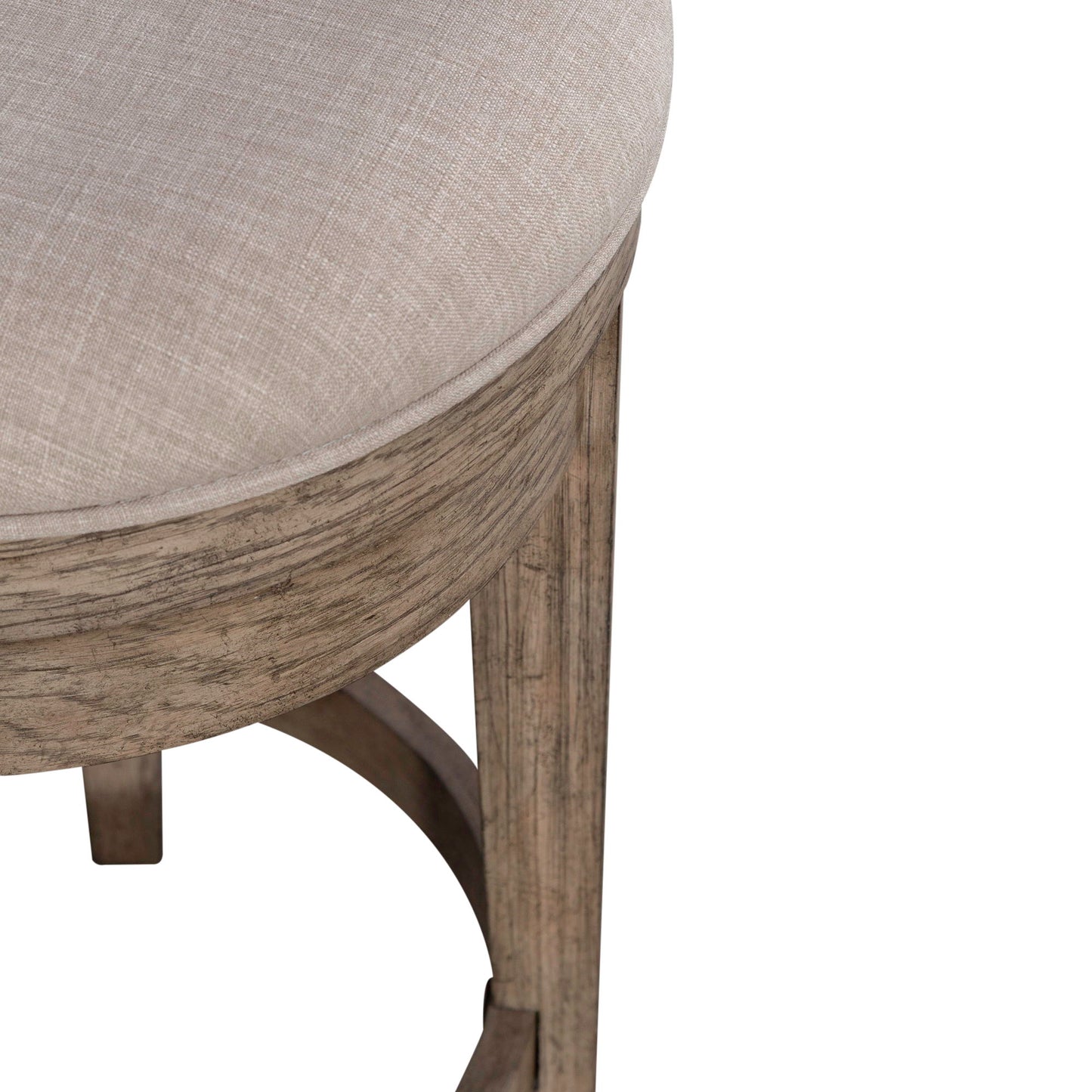City Scape - Upholstered Swivel Console Stool - Burnished Beige - Hornell Furniture Outlet