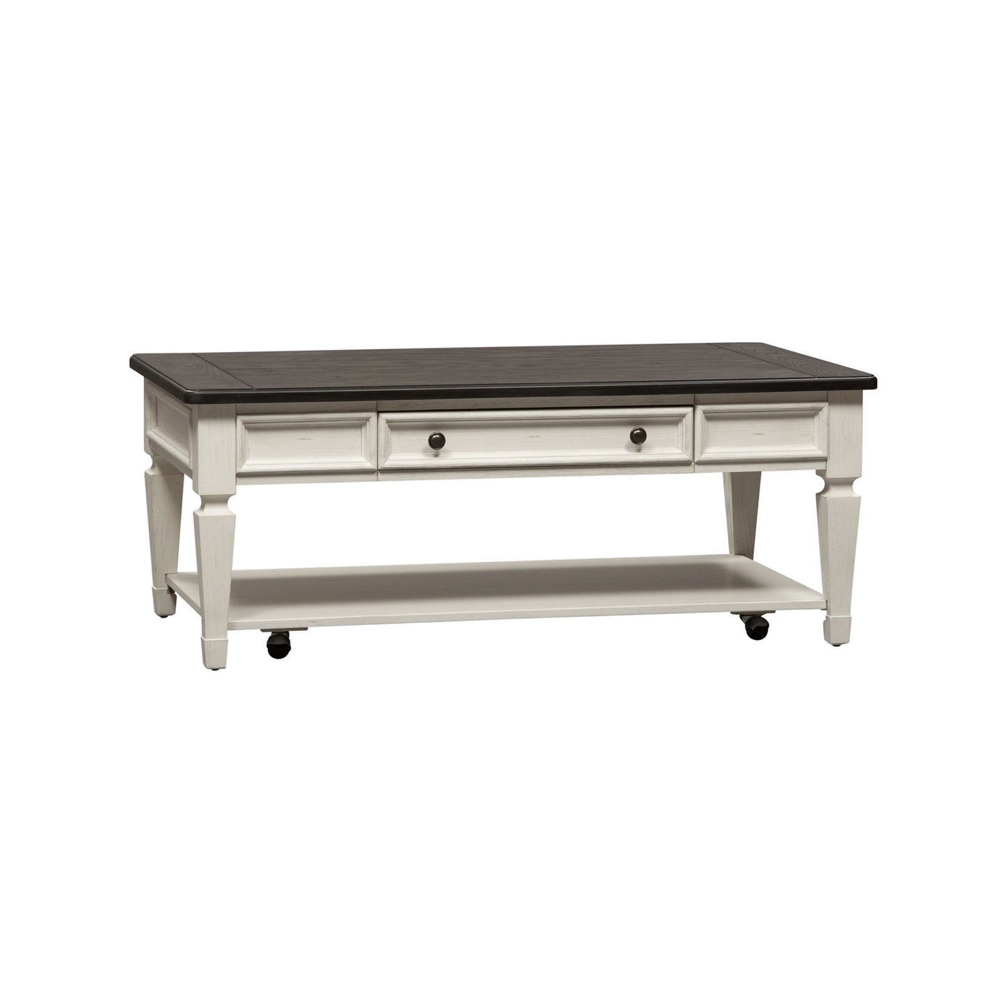 Allyson Park - Rectangular Cocktail Table - White - Hornell Furniture Outlet