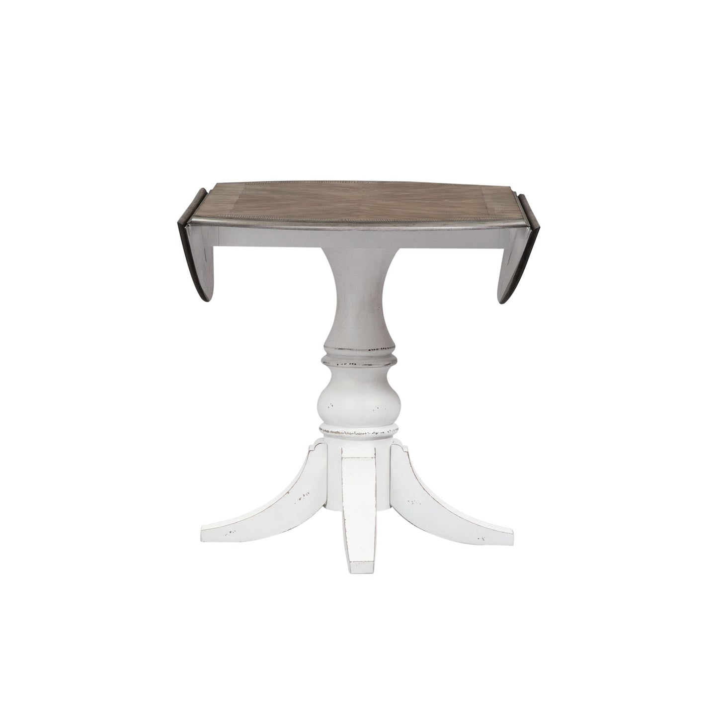 Magnolia Manor - Drop Leaf Table - White - Hornell Furniture Outlet
