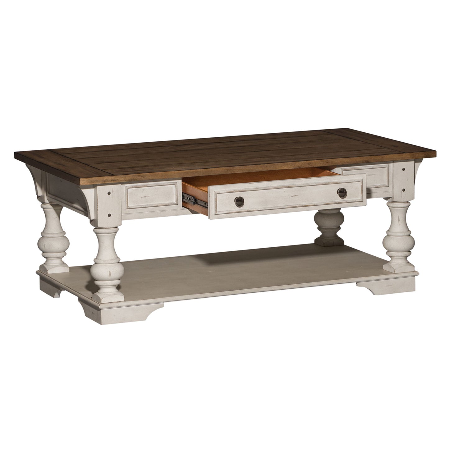 Morgan Creek - Cocktail Table - White - Hornell Furniture Outlet