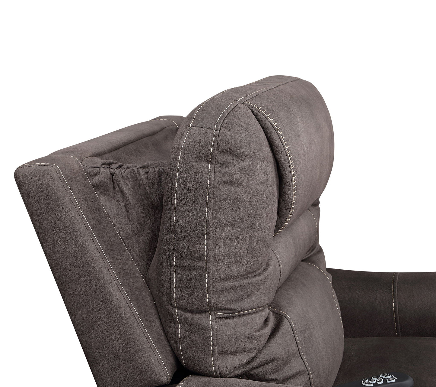 Brisbane - Power Lift Chair - Dark Gray - Hornell Furniture Outlet