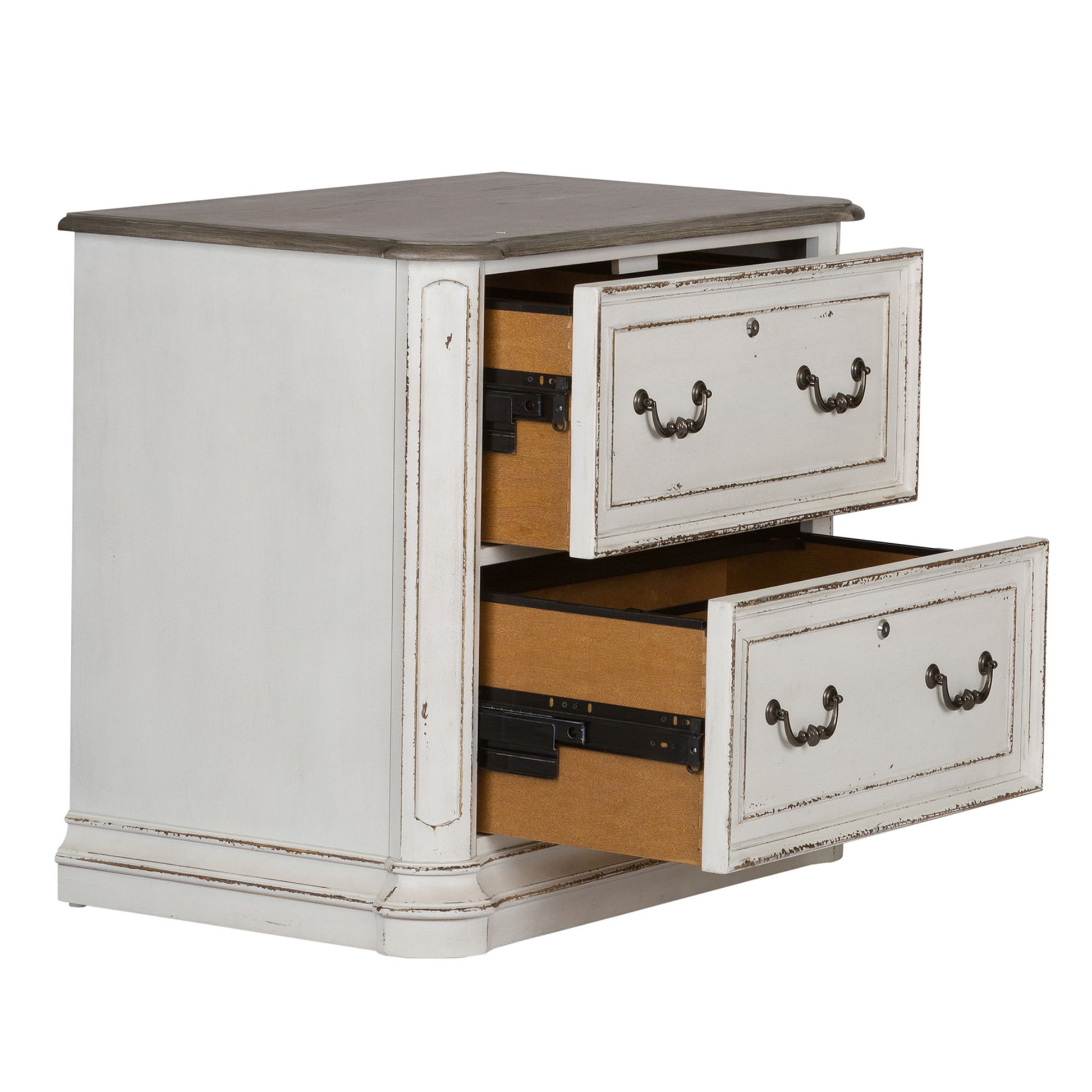 Magnolia Manor - Jr Executive Media Lateral File - White - Hornell Furniture Outlet