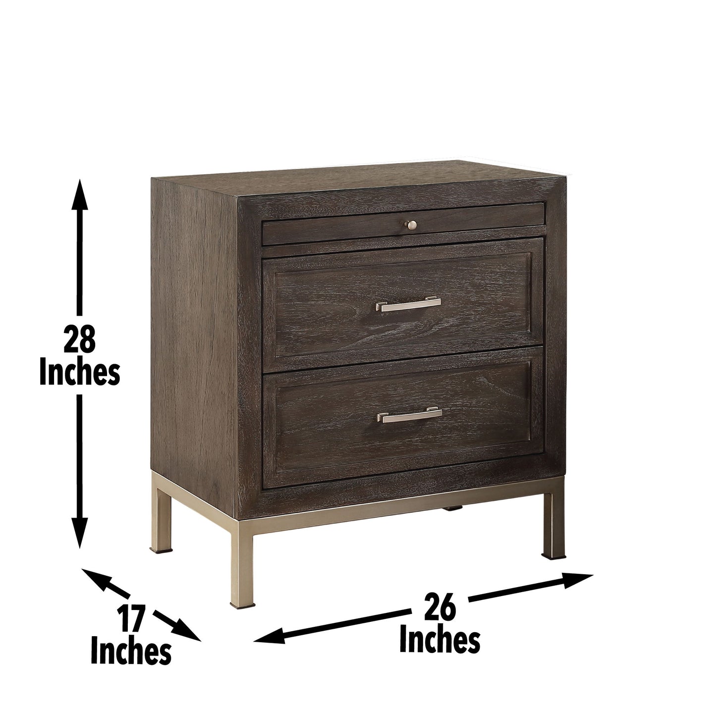 Broomfield - Nightstand - Brown - Hornell Furniture Outlet
