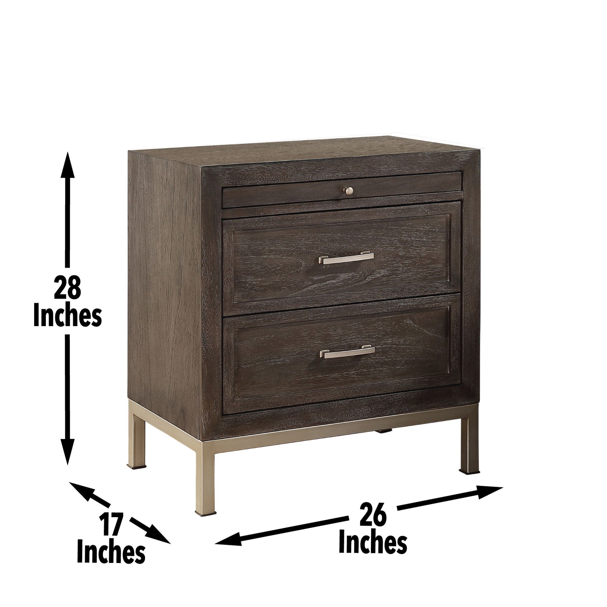 Broomfield - Nightstand - Brown - Hornell Furniture Outlet