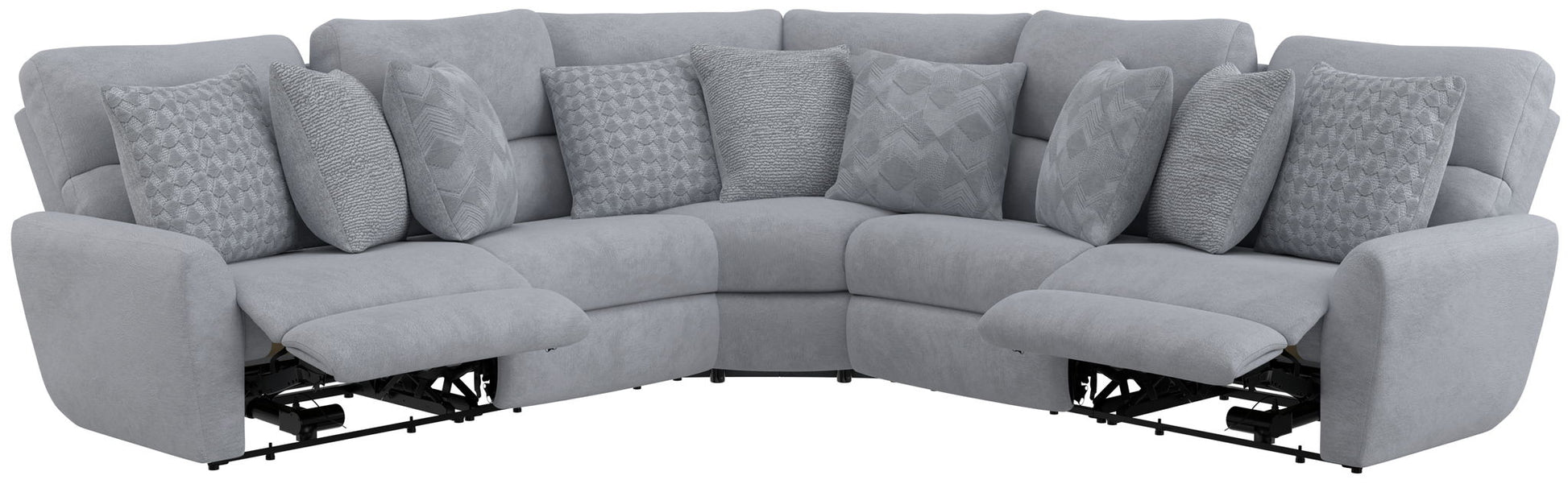 Majesty - Deep Seating Power Reclining Sectional - Hornell Furniture Outlet
