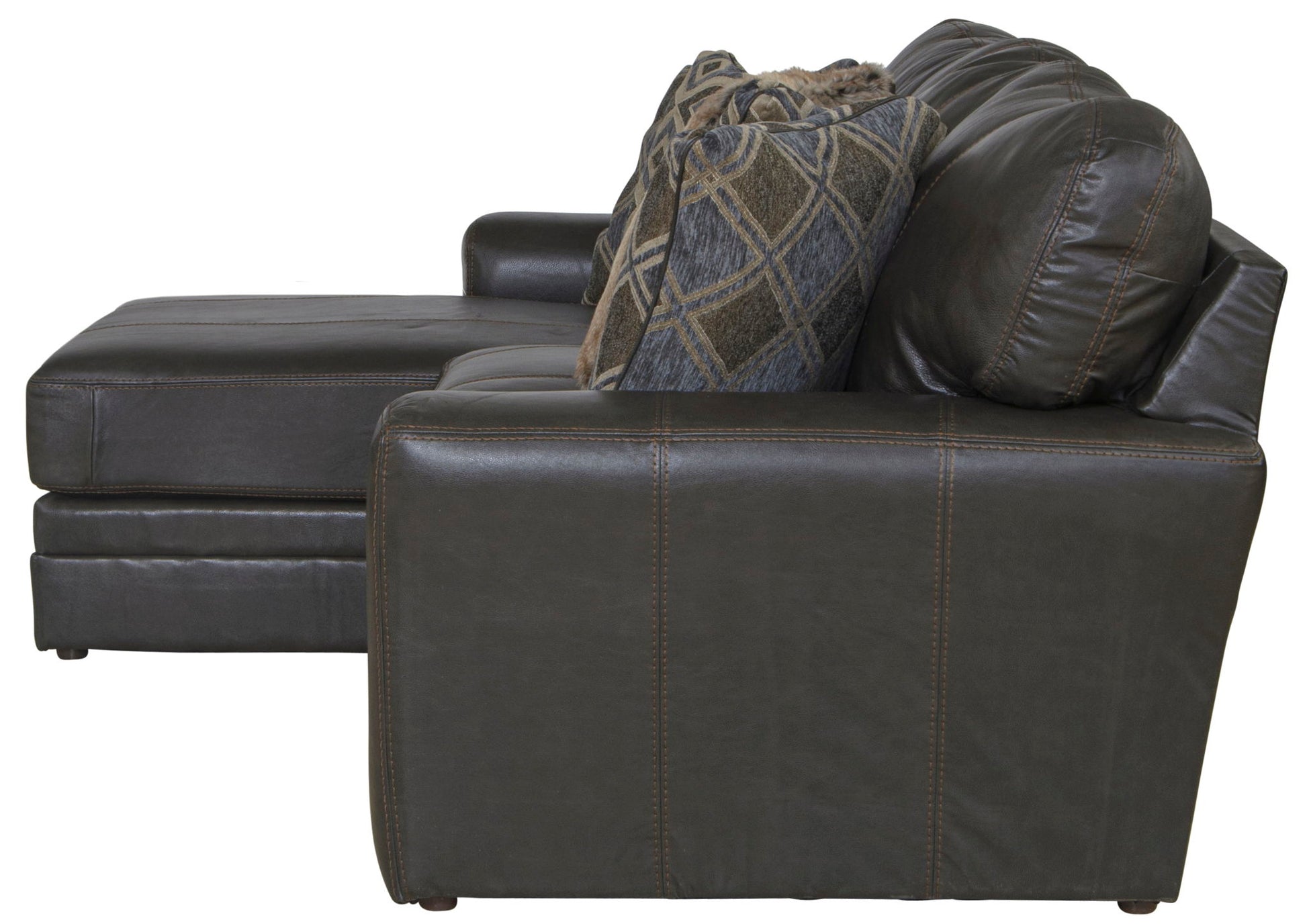 Denali - Italian Leather Match Sectional - Hornell Furniture Outlet