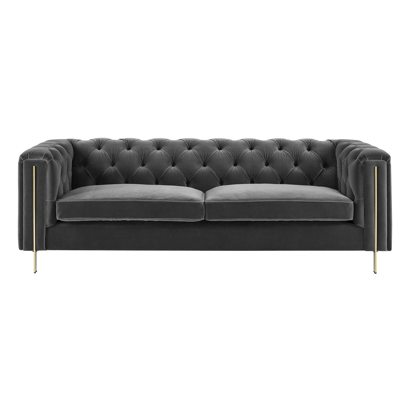 Charlene - Velvet Button Tufted Sofa - Hornell Furniture Outlet