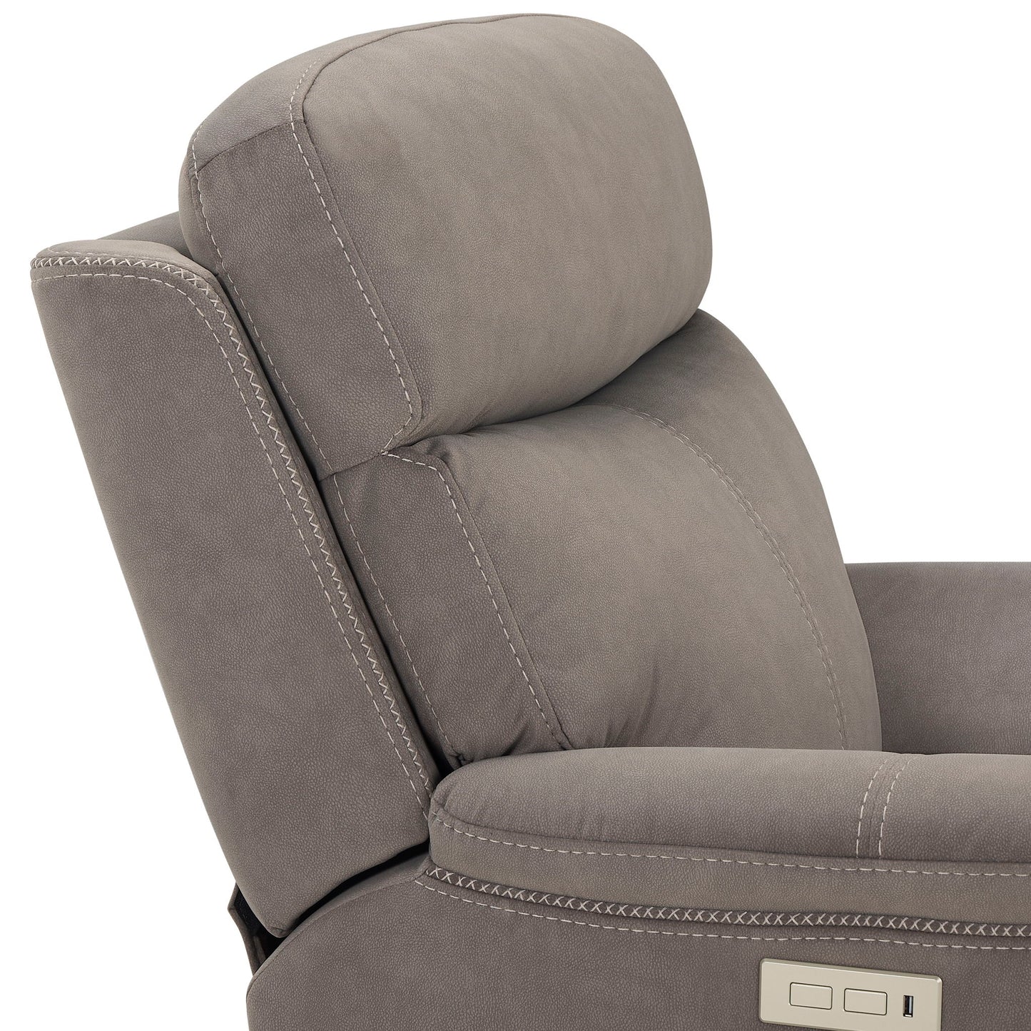 Surrey - Power Recliner - Gray - Hornell Furniture Outlet