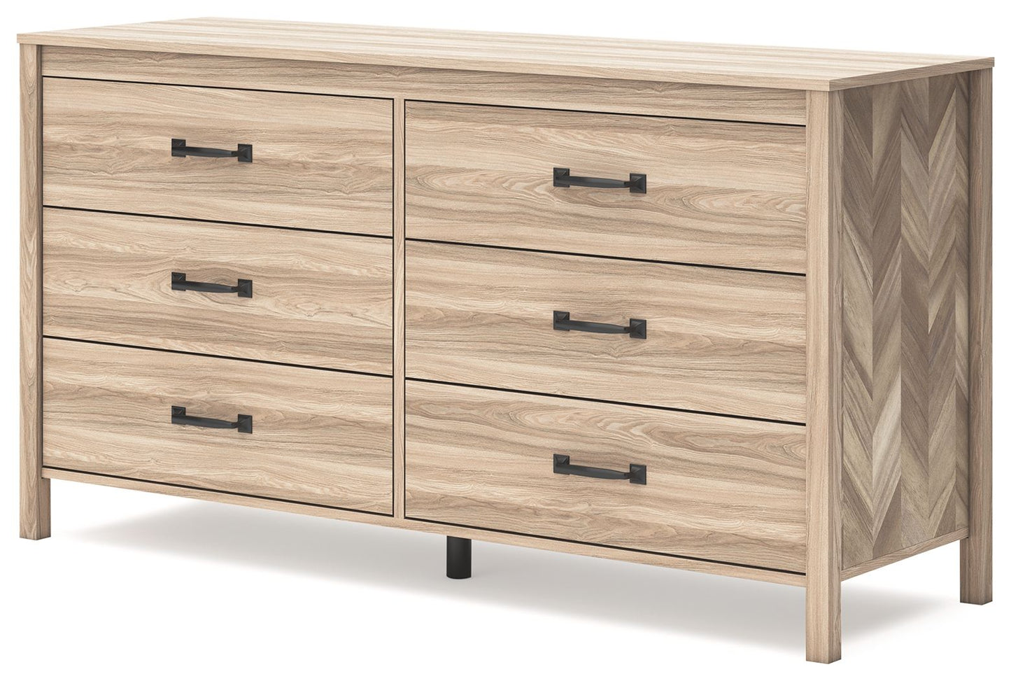 Battelle - Tan - Six Drawer Dresser - Hornell Furniture Outlet