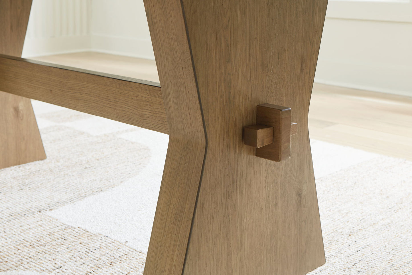 Galliden - Light Brown - Rectangular Dining Room Table - Hornell Furniture Outlet