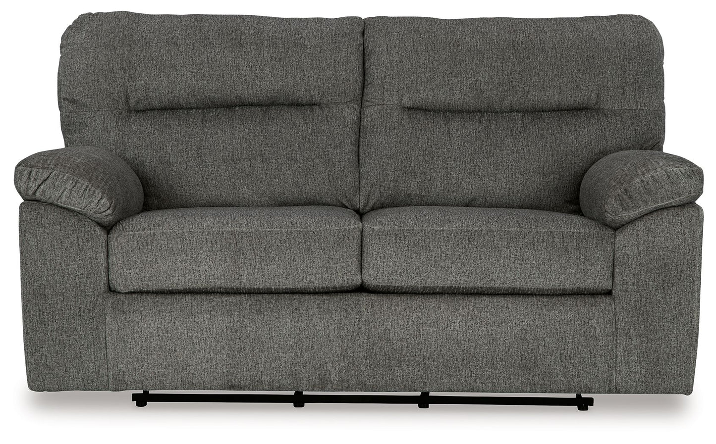 Bindura - Mineral - Glider Loveseat - Hornell Furniture Outlet