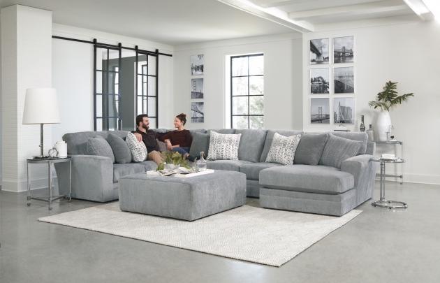 Glacier - Cocktail Ottoman - Hornell Furniture Outlet