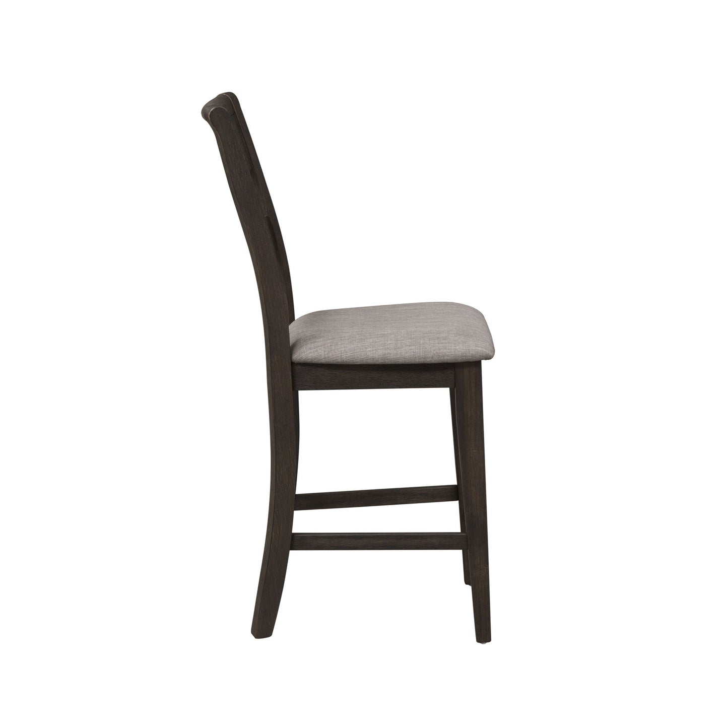 Double Bridge - Splat Back Counter Chair - Dark Brown - Hornell Furniture Outlet