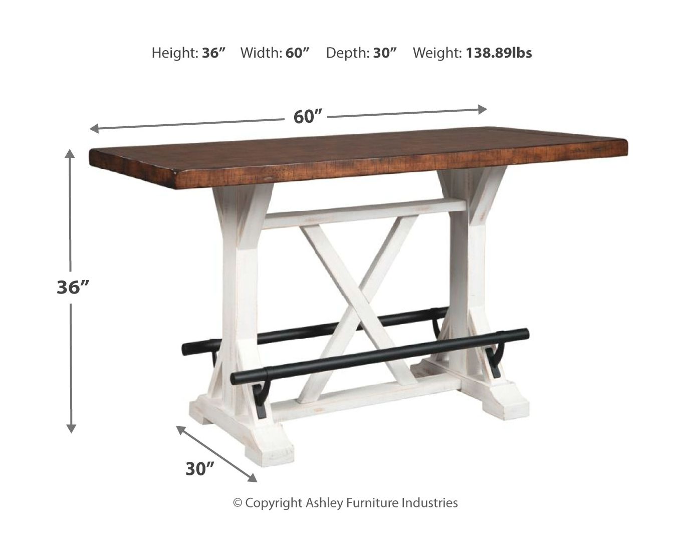 Valebeck - Counter Height Table Set - Hornell Furniture Outlet