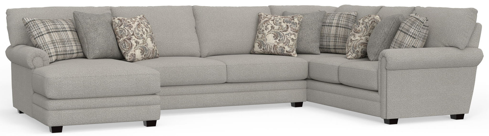 Livingston - Sectional With Comfort Coil Seating And Accent Pillows Included - Hornell Furniture Outlet