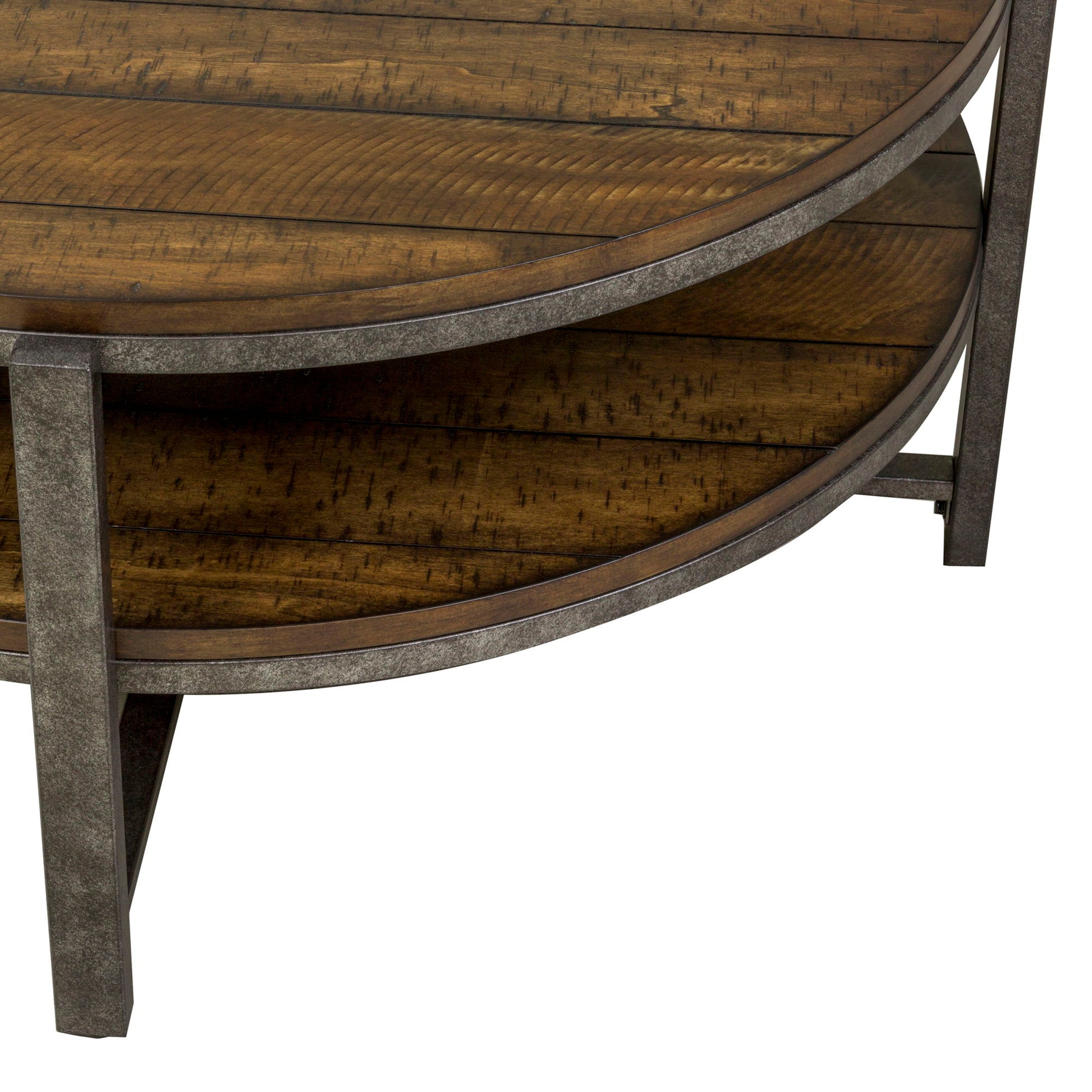 Breckinridge - Round Cocktail Table - Dark Brown - Hornell Furniture Outlet