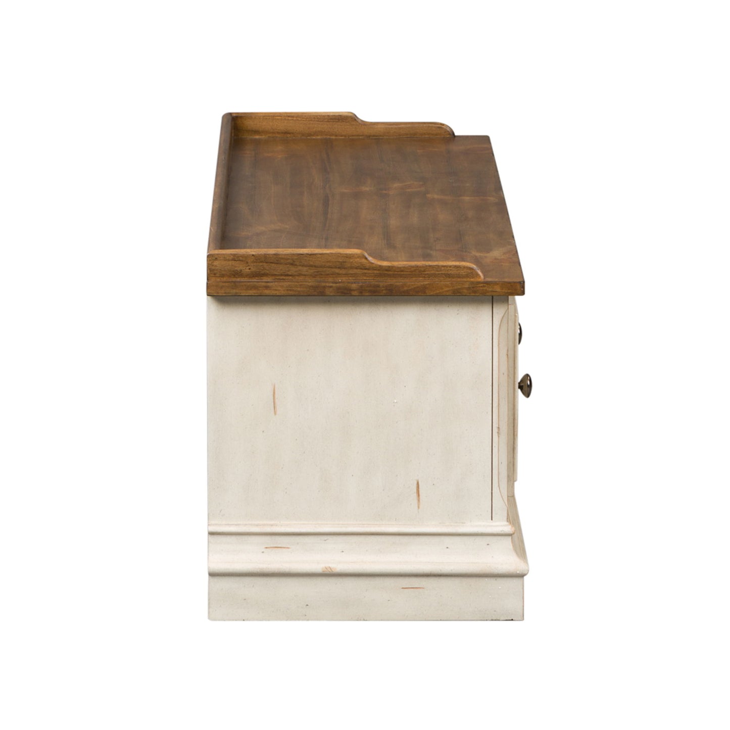 Morgan Creek - Storage Hall Bench - White - Hornell Furniture Outlet