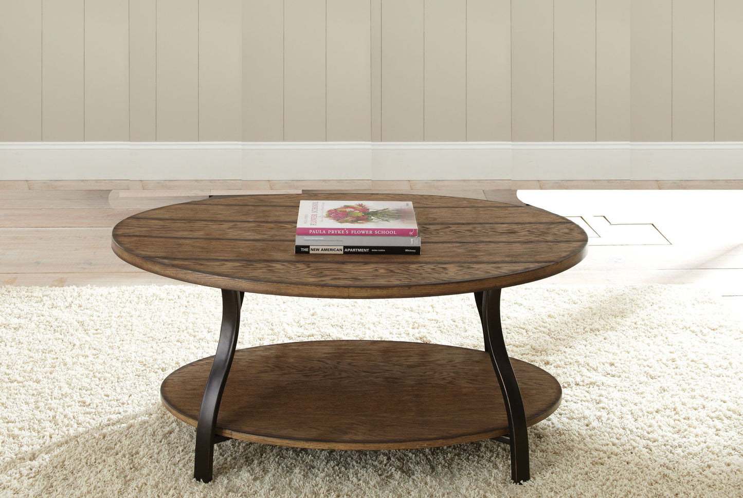 Denise - Oval Cocktail Table - Brown - Hornell Furniture Outlet