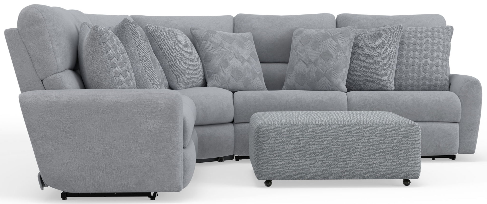 Majesty - Deep Seating Power Reclining Sectional - Hornell Furniture Outlet