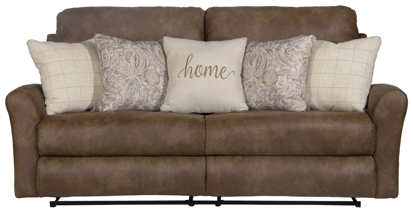 Justine - Lay Flat Reclining Sofa - Burlap - Hornell Furniture Outlet