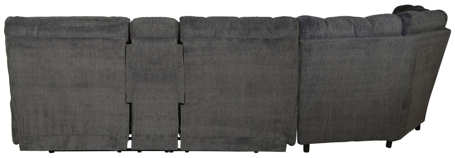 Ashland - Reclining Sectional With 4 Lay Flat Reclining Seats - Hornell Furniture Outlet