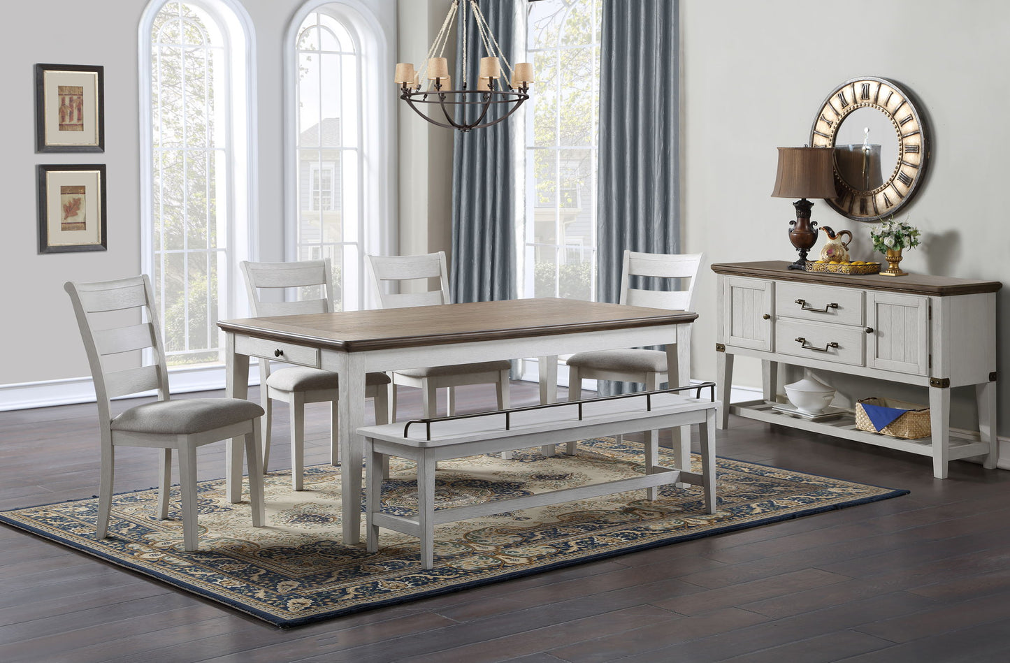 Pendleton - Side Chair (Set of 2) - White - Hornell Furniture Outlet