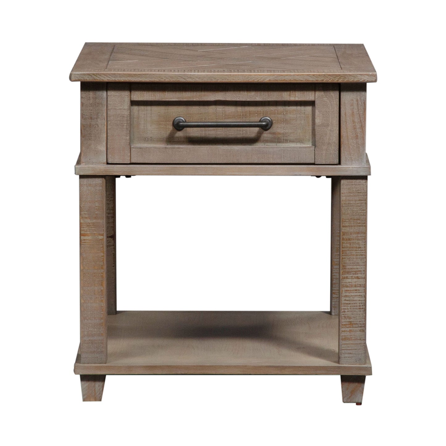 Parkland Falls - Rectangular End Table - Light Brown - Hornell Furniture Outlet
