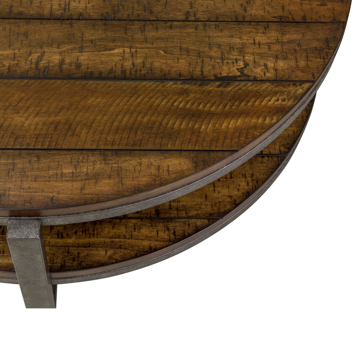 Breckinridge - Round Cocktail Table - Dark Brown - Hornell Furniture Outlet