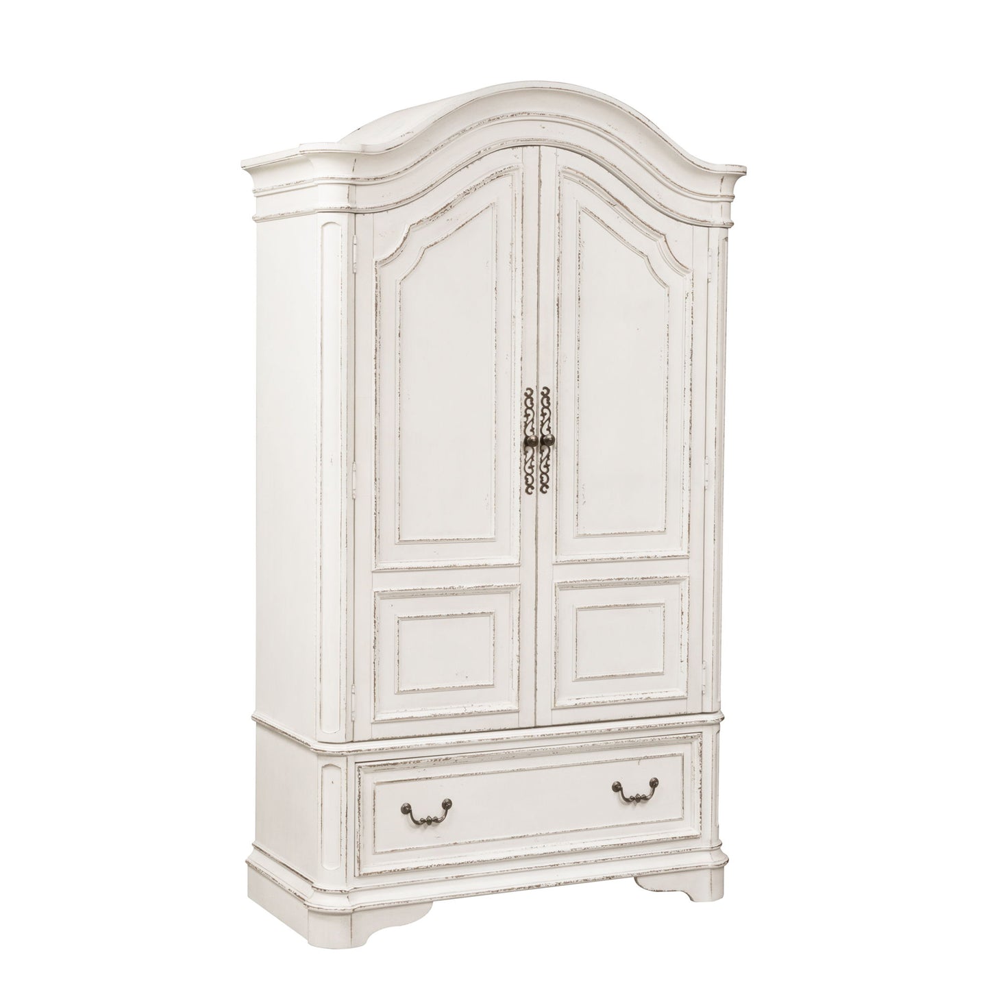 Magnolia Manor - Armoire - White - Hornell Furniture Outlet
