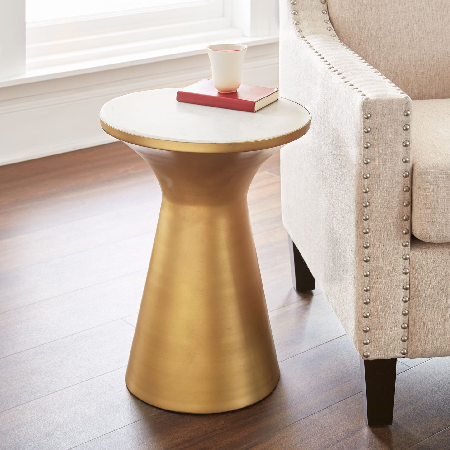 Jaipur - Round Table - White - Hornell Furniture Outlet