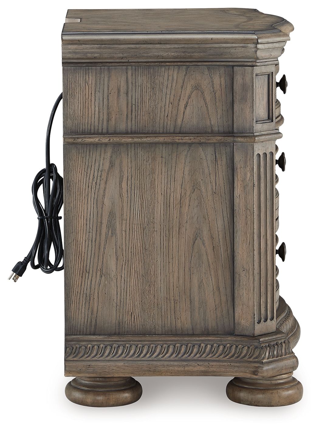 Ardenfield - Light Brown - Three Drawer Night Stand - Hornell Furniture Outlet