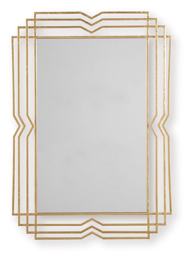 Claybrook - Gold Finish - Accent Mirror - Hornell Furniture Outlet