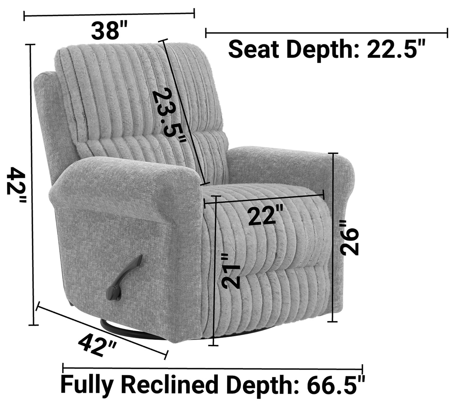 Foxy - Swivel Glider Recliner - Hornell Furniture Outlet