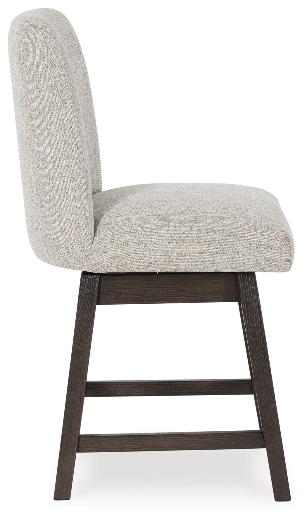 Burkhaus - Beige / Dark Brown - Upholstered Swivel Barstool (Set of 2) - Hornell Furniture Outlet