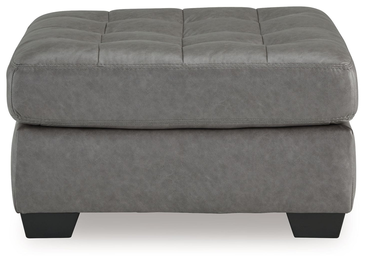 Clairette Court - Alloy - Oversized Accent Ottoman - Hornell Furniture Outlet