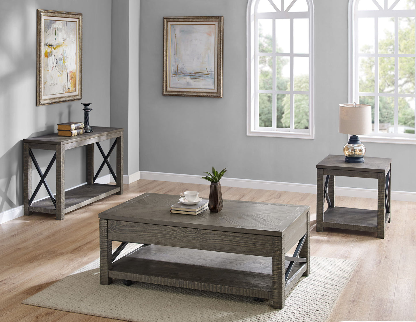 Dexter - Lift Top Cocktail Table - Brown - Hornell Furniture Outlet
