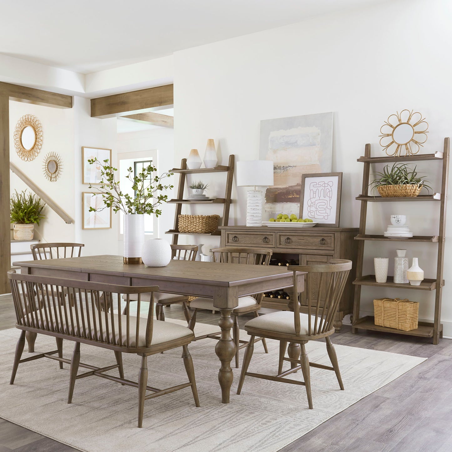 Americana Farmhouse - Rectangular Table Set - Hornell Furniture Outlet
