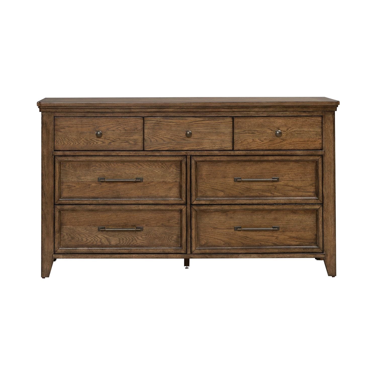Carolina Park - 7 Drawer Dresser - Brown - Hornell Furniture Outlet