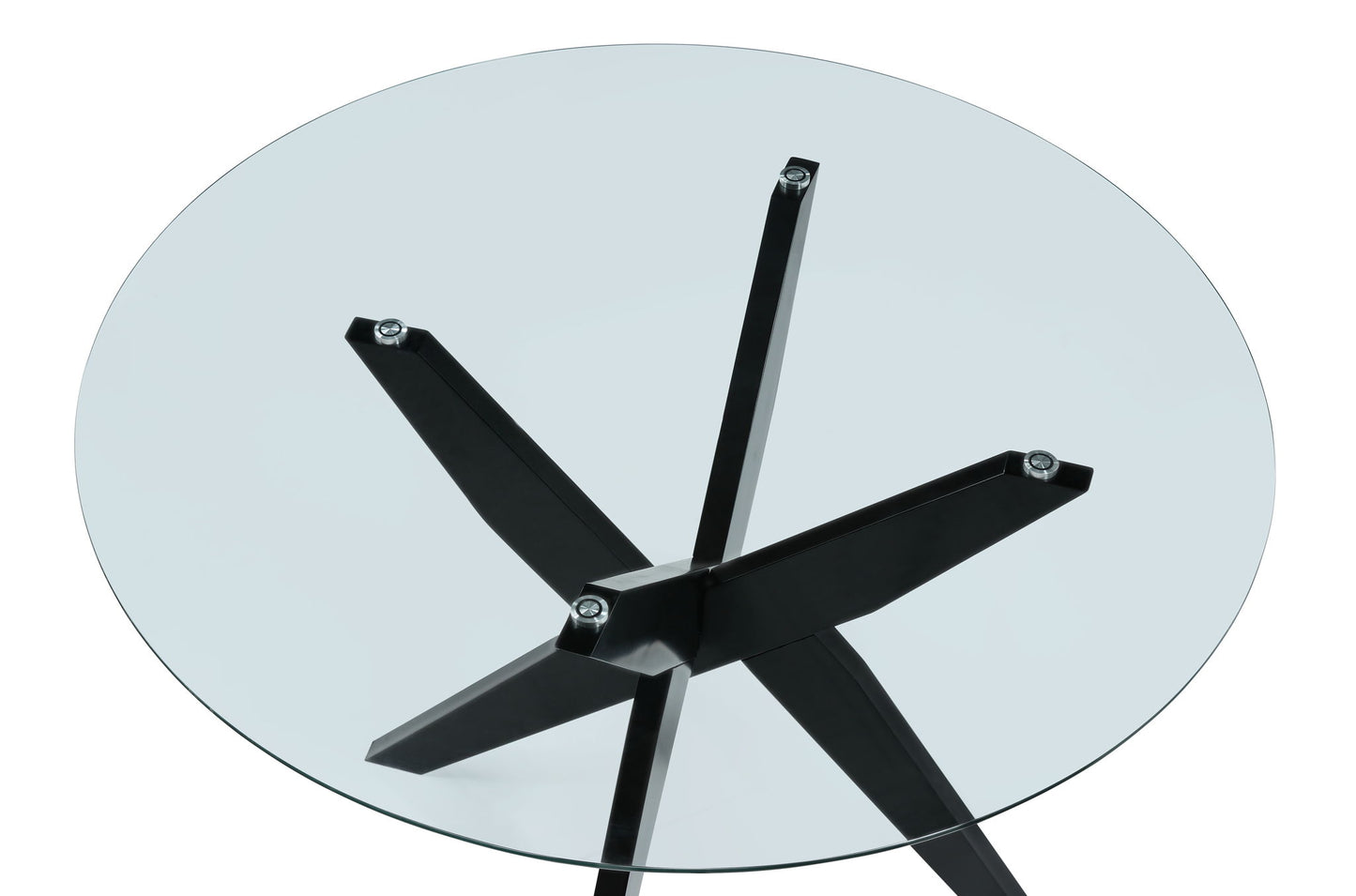 Amalie - Round Dining Table - Black - Hornell Furniture Outlet