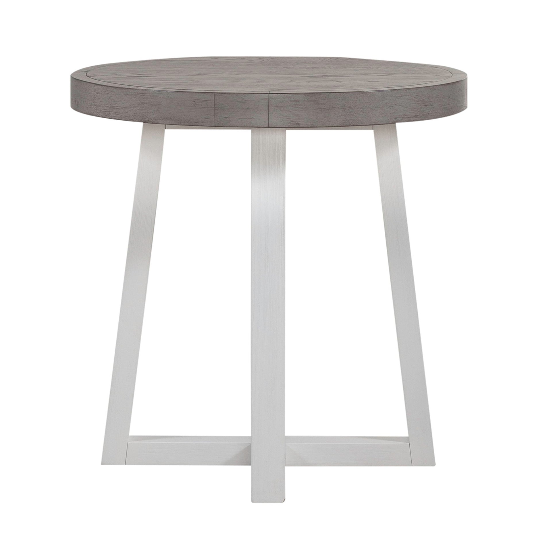 Palmetto Heights - Round End Table - White - Hornell Furniture Outlet