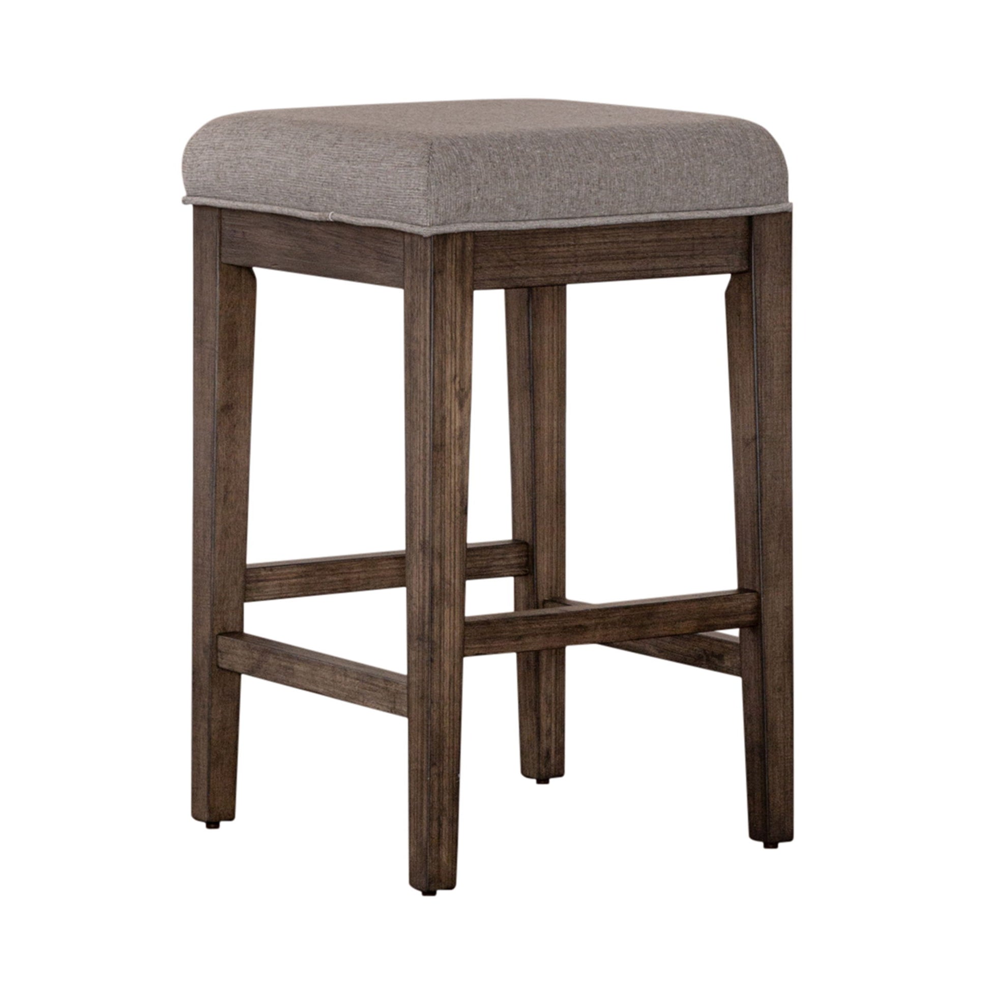 Arrowcreek - Upholstered Console Stool - Dark Brown - Hornell Furniture Outlet