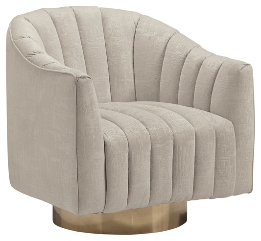 Penzlin - Pearl - Swivel Accent Chair - Hornell Furniture Outlet