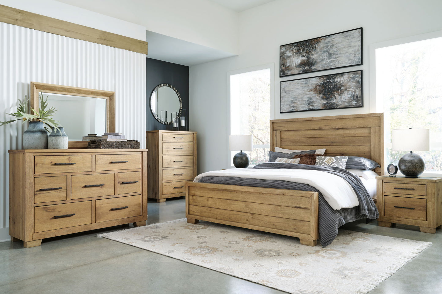 Galliden - Panel Bedroom Set - Hornell Furniture Outlet
