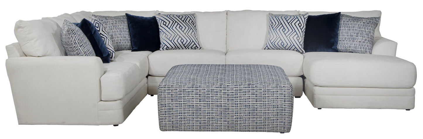 Polaris - Sectional With Comfort Coil Seating, 9 Included Accent Pillows And Included Cocktail Ottoman - Hornell Furniture Outlet