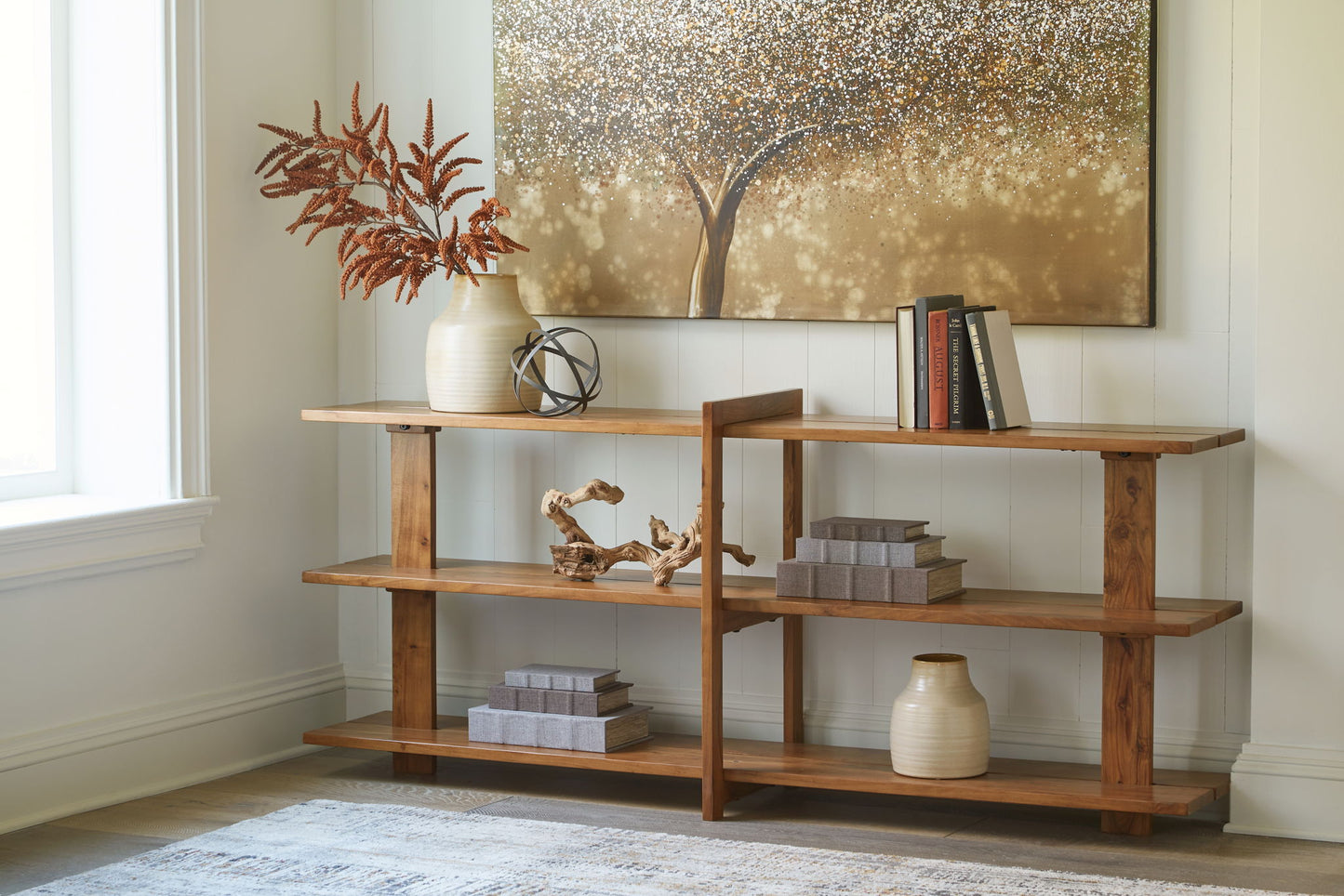 Fayemour - Brown - Console Sofa Table - Hornell Furniture Outlet