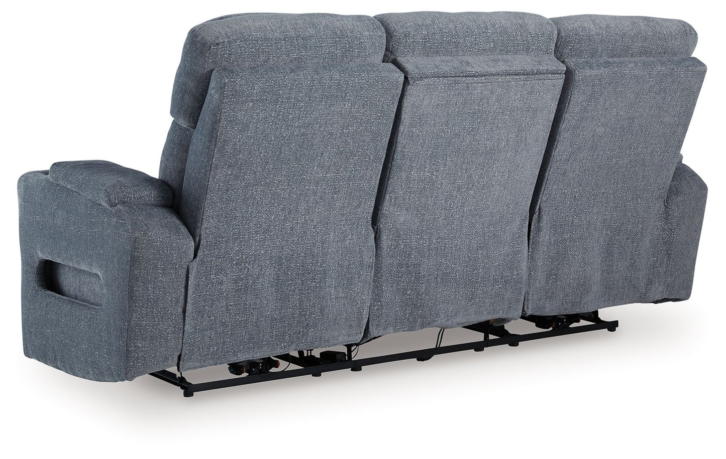 Studio Cave - Steel - Power Reclining Sofa - Hornell Furniture Outlet