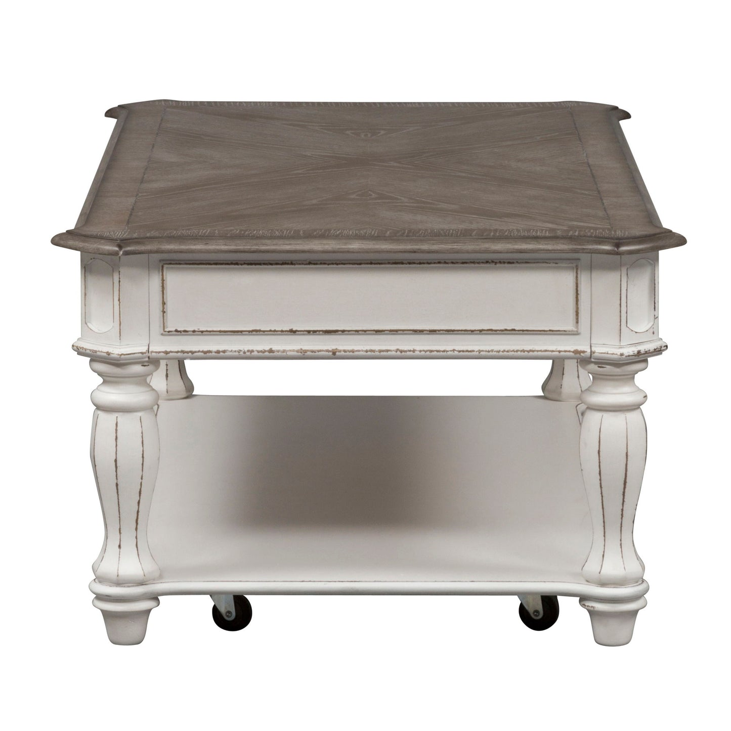 Magnolia Manor - Rectangular Cocktail Table - White - Hornell Furniture Outlet